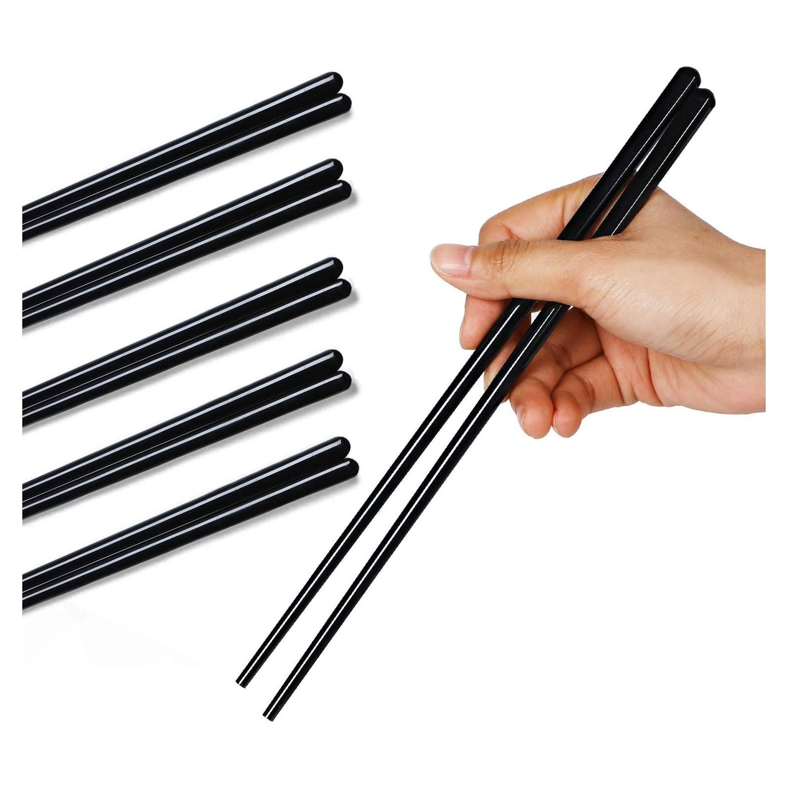 Juego de Palillos de Cerámica LEETOYI 5 Piezas 24.4 cm Negro