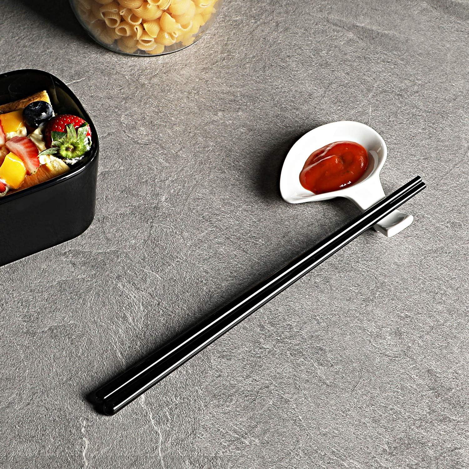 Juego de Palillos de Cerámica LEETOYI 5 Piezas 24.4 cm Negro