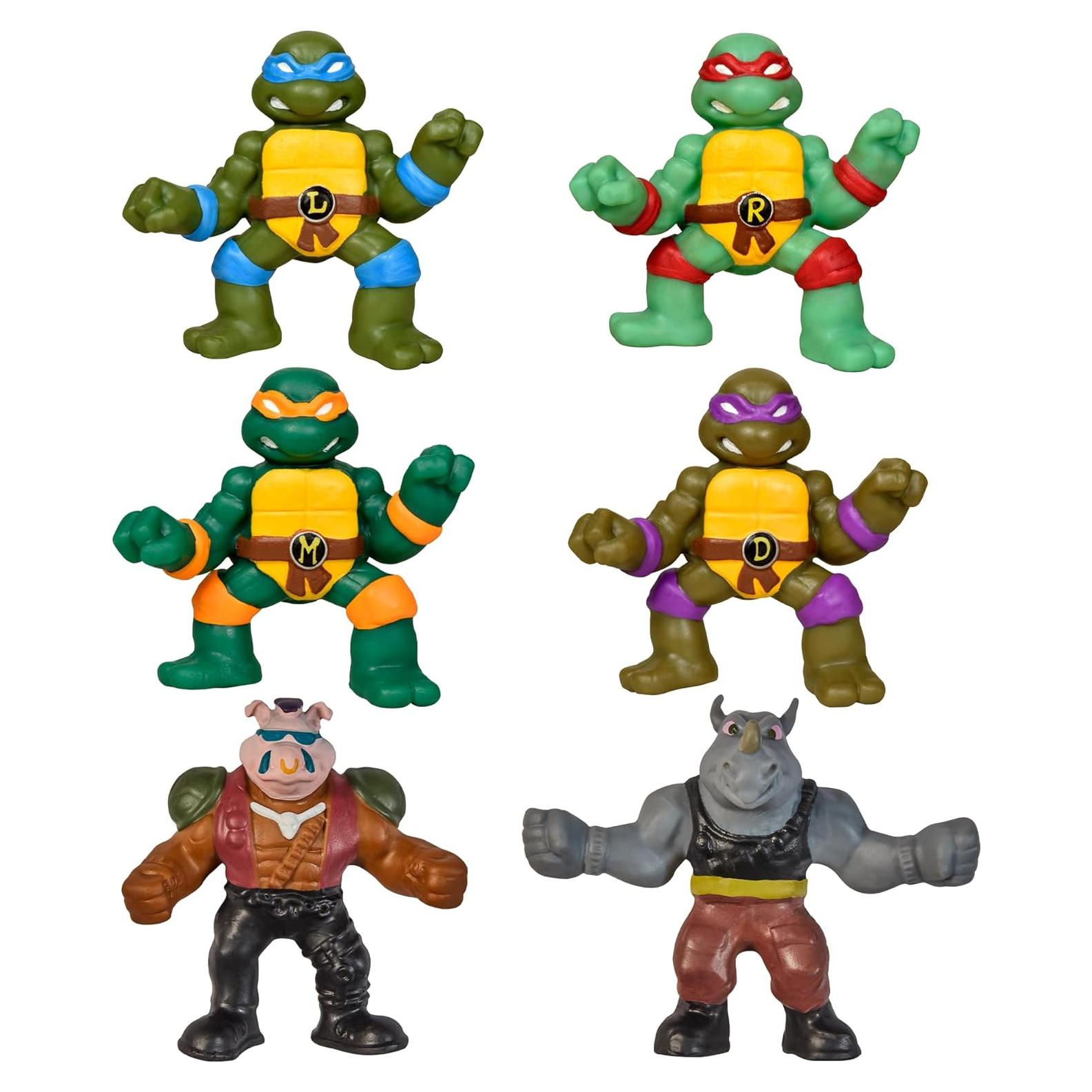 Teenage Mutant Ninja Turtles -2.65" Mini Stretchable Figures 6-Pack Toys