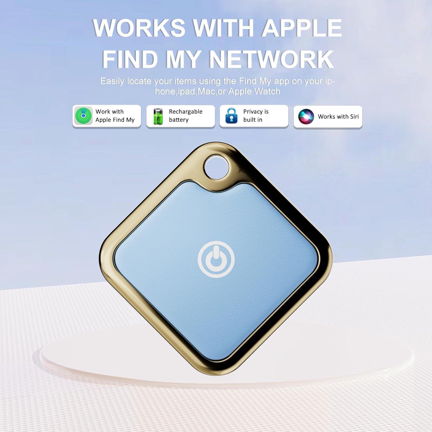 Trackers Like Apple Airtags Airtag Air Tag, for Dog Cat Key Luggage Tile Tracker,Similar,Air Tags-2 Pack,1 Pack Work with Apple Find My (iOS Only) (1Pack/Pink) (1Pack/Blue)