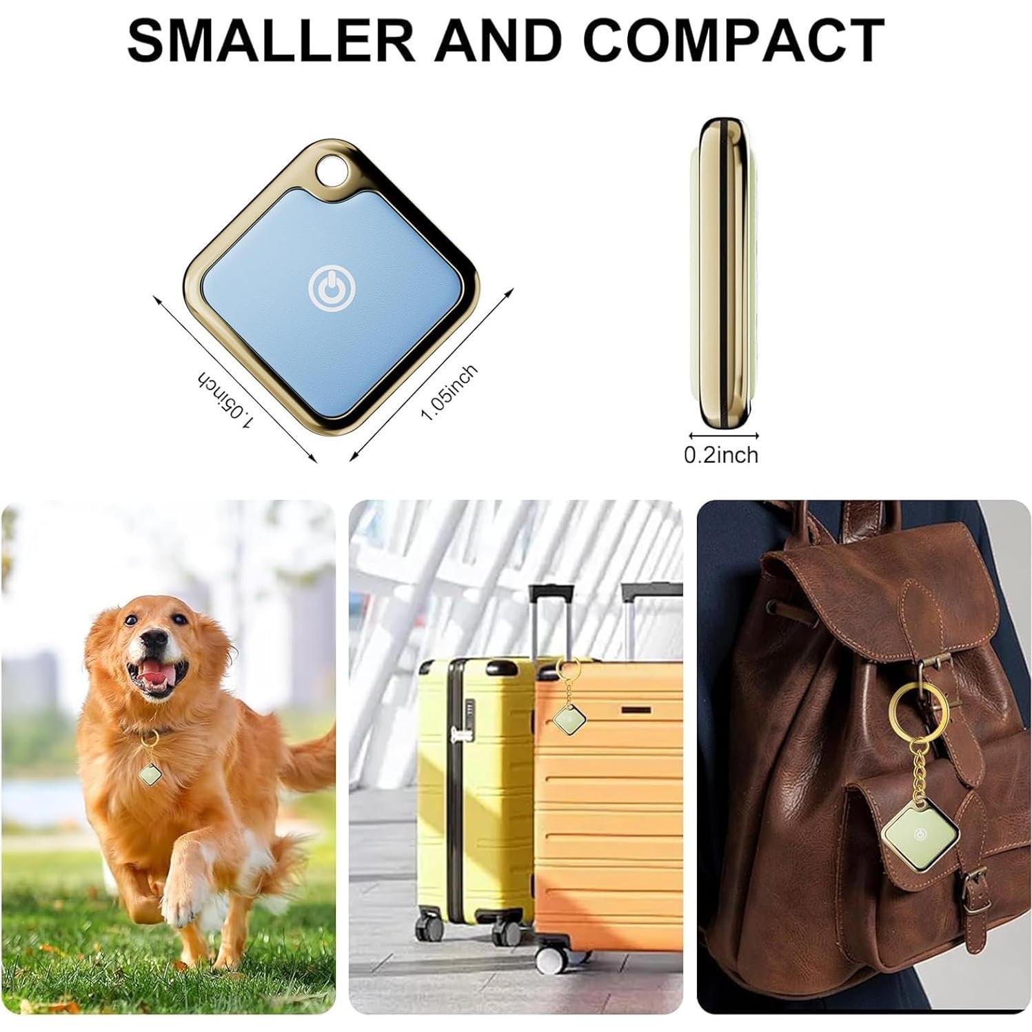 Trackers Like Apple Airtags Airtag Air Tag, for Dog Cat Key Luggage Tile Tracker,Similar,Air Tags-2 Pack,1 Pack Work with Apple Find My (iOS Only) (1Pack/Pink) (1Pack/Blue)