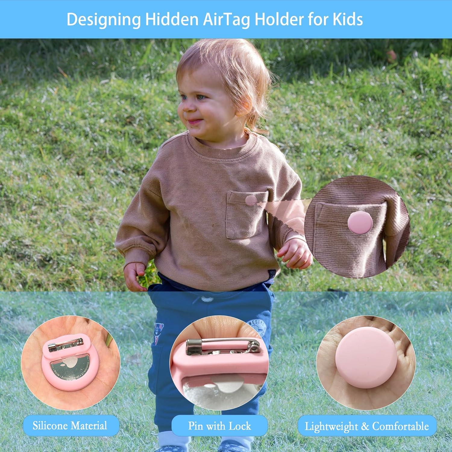 Soporte Oculto para AirTag GudCoaks - 2 Paquete para Niños