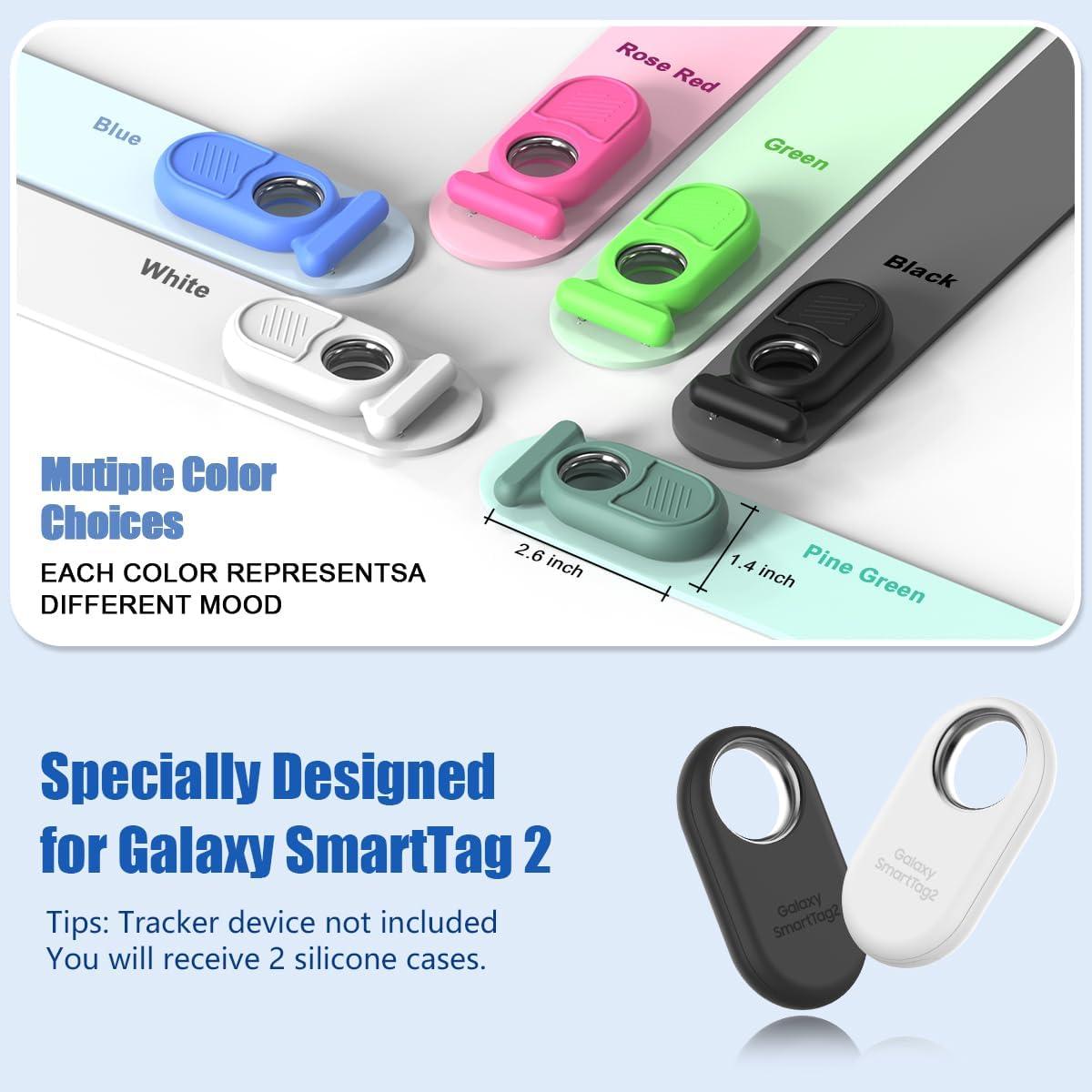 Funda Protectora de Silicona para Samsung Galaxy SmartTag2 - 2 Pcs