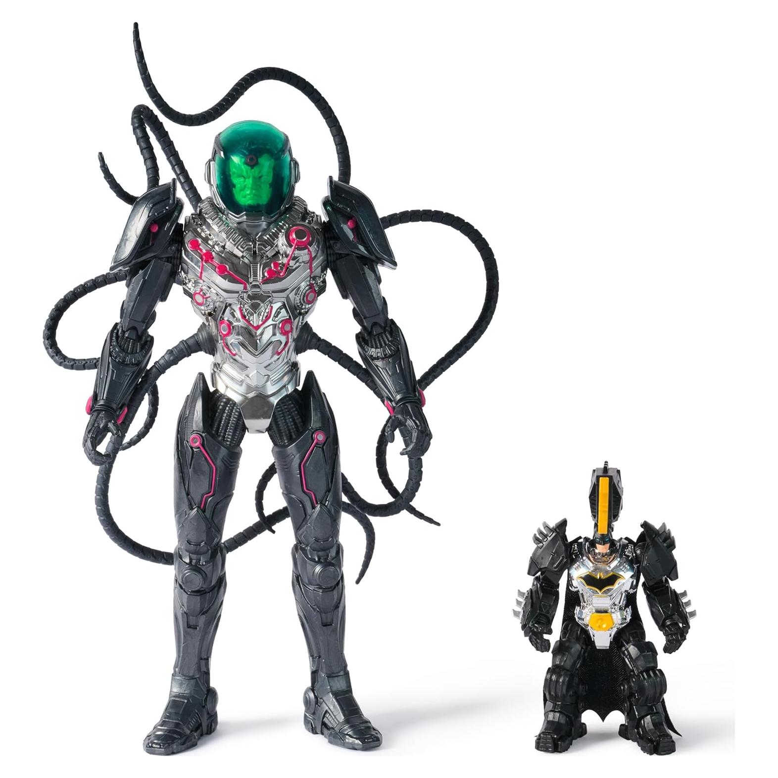 Figuras de Acción DC Metal Force Brainiac 30.48 cm y Batman 10.16 cm