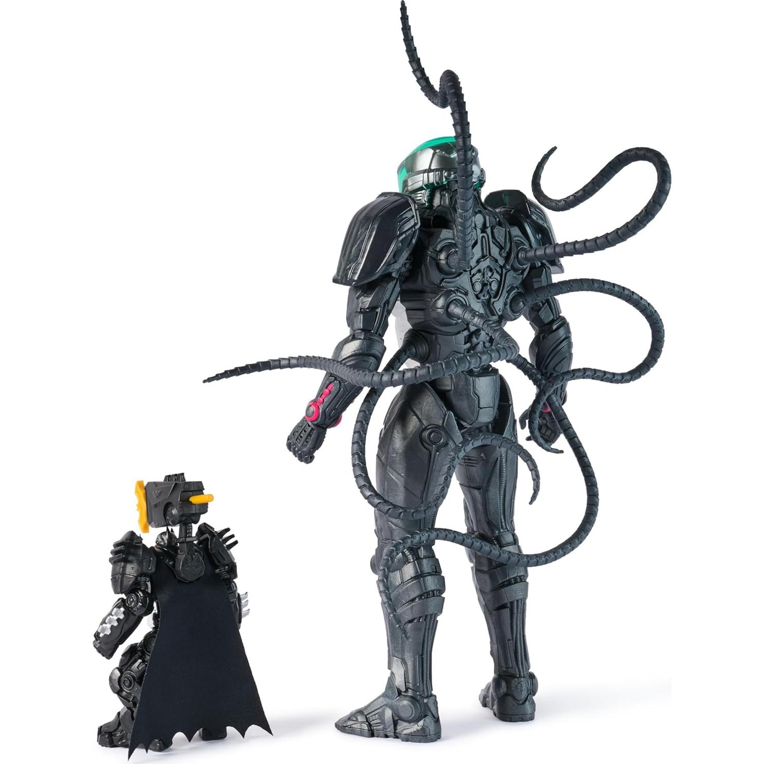 Figuras de Acción DC Metal Force Brainiac 30.48 cm y Batman 10.16 cm