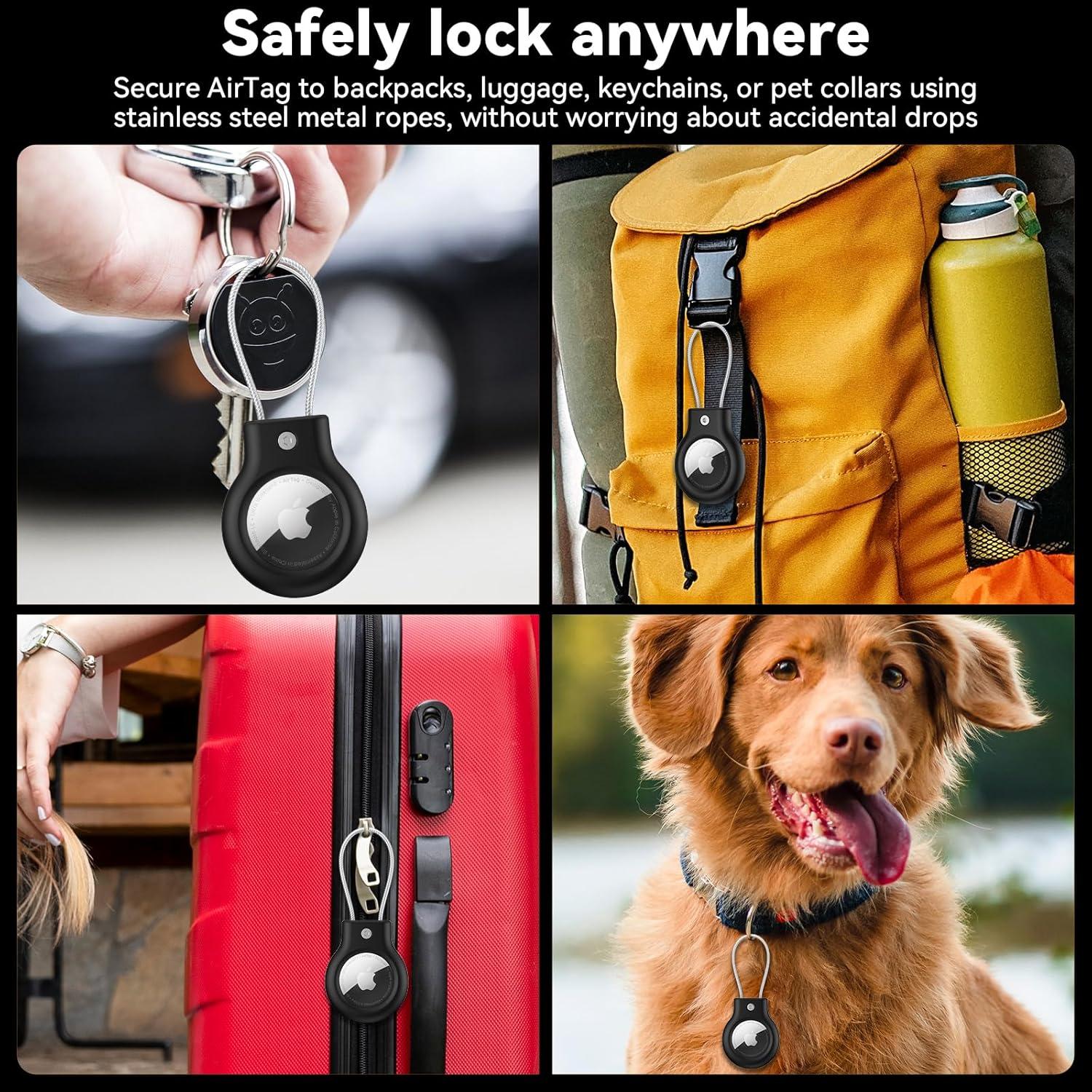 Paquete de 2 fundas Vancle para Apple AirTag - Antipérdida