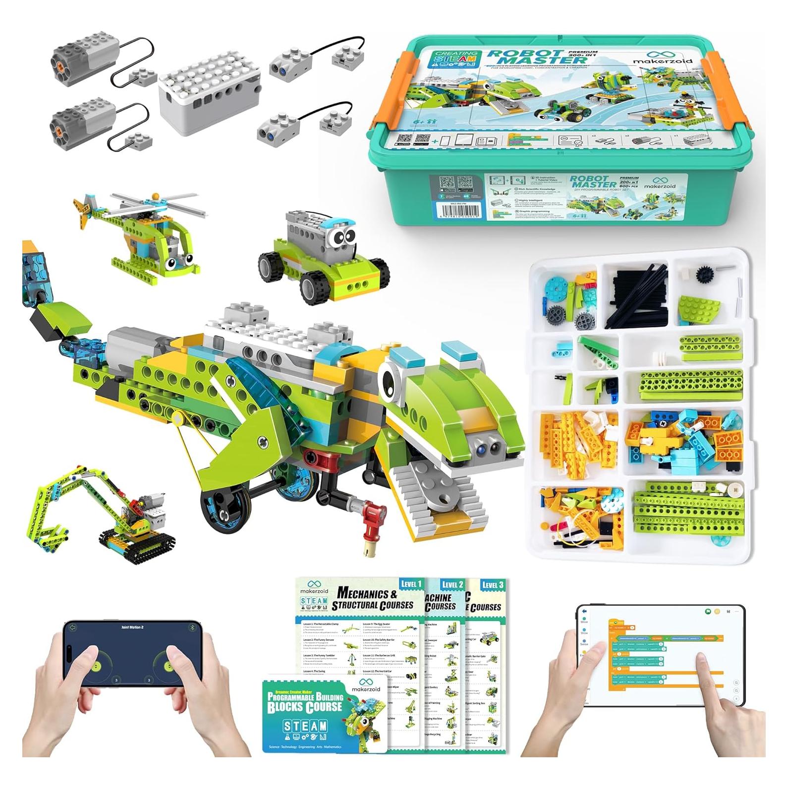 Kit de Robot de Programación Makerzoid Premium 600 Bloques