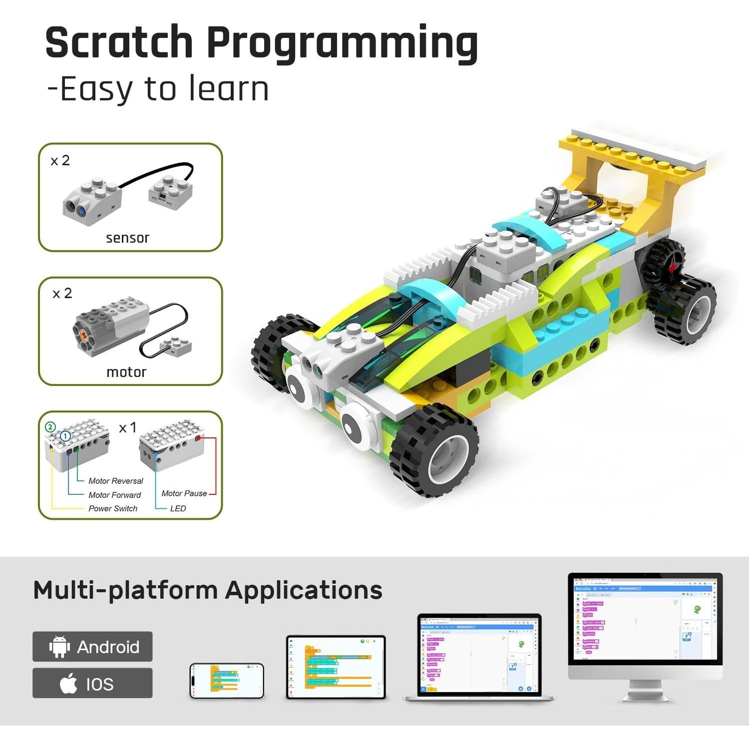 Kit de Robot de Programación Makerzoid Premium 600 Bloques