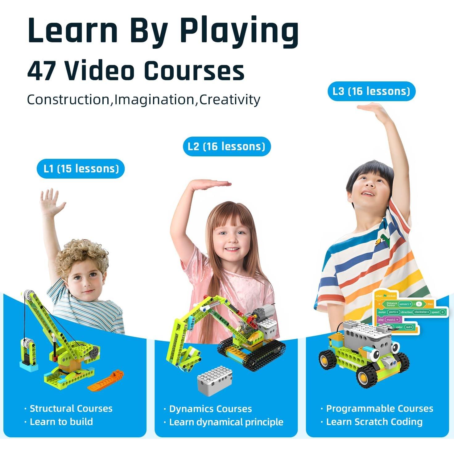 Kit de Robot de Programación Makerzoid Premium 600 Bloques