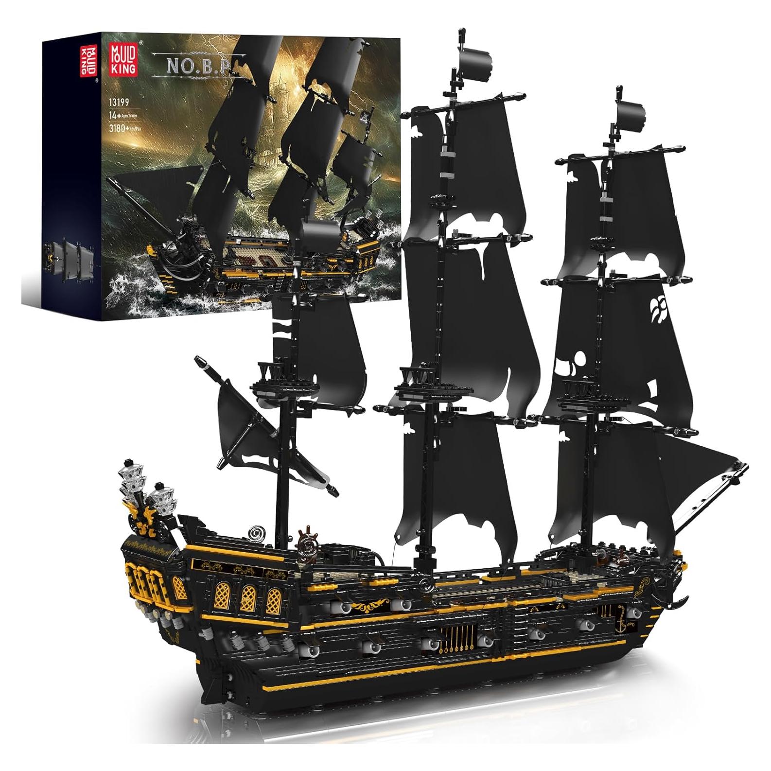 Kit de Construcción Barco Pirata Mould King 13199 - 3180 Piezas