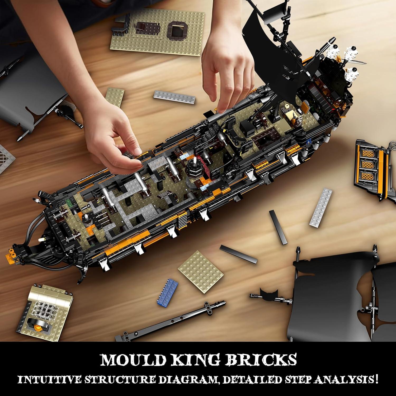 Kit de Construcción Barco Pirata Mould King 13199 - 3180 Piezas