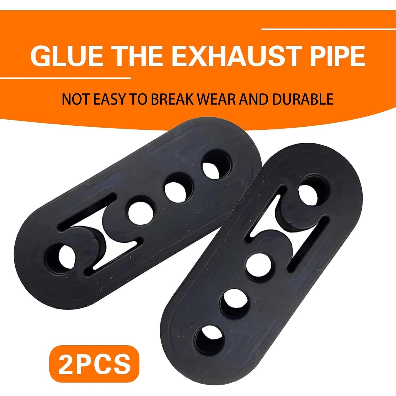 Soporte de Escape de Goma Leediga 2 PCS Ajustable Universal