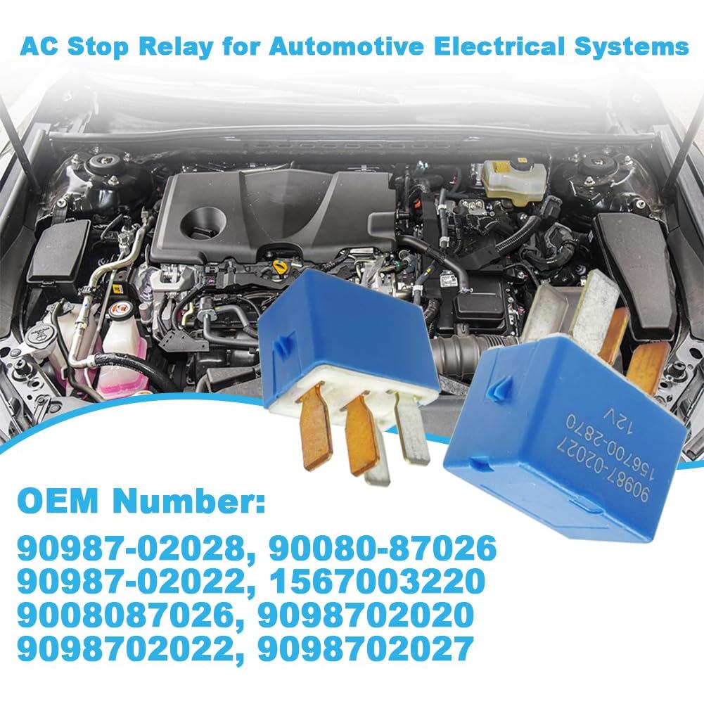 Relé de A/C 12V 4 Pines Toyota Lexus Camry Corolla 2 Pcs