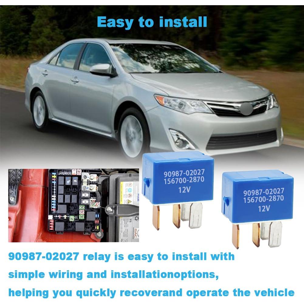Relé de A/C 12V 4 Pines Toyota Lexus Camry Corolla 2 Pcs
