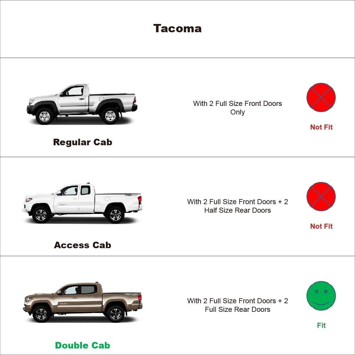 Deflectores de Ventana Kucaruce para Toyota Tacoma 2005-2015