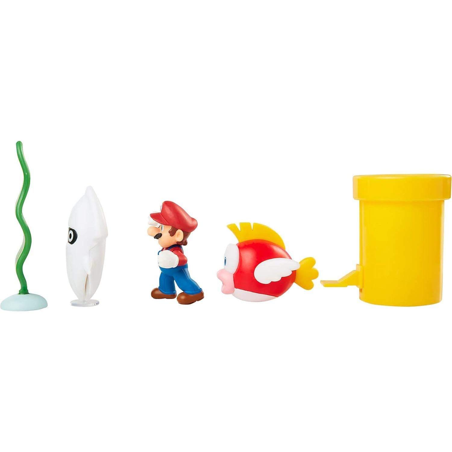 Diorama Submarino Super Mario Jakks con Mario y Accesorios