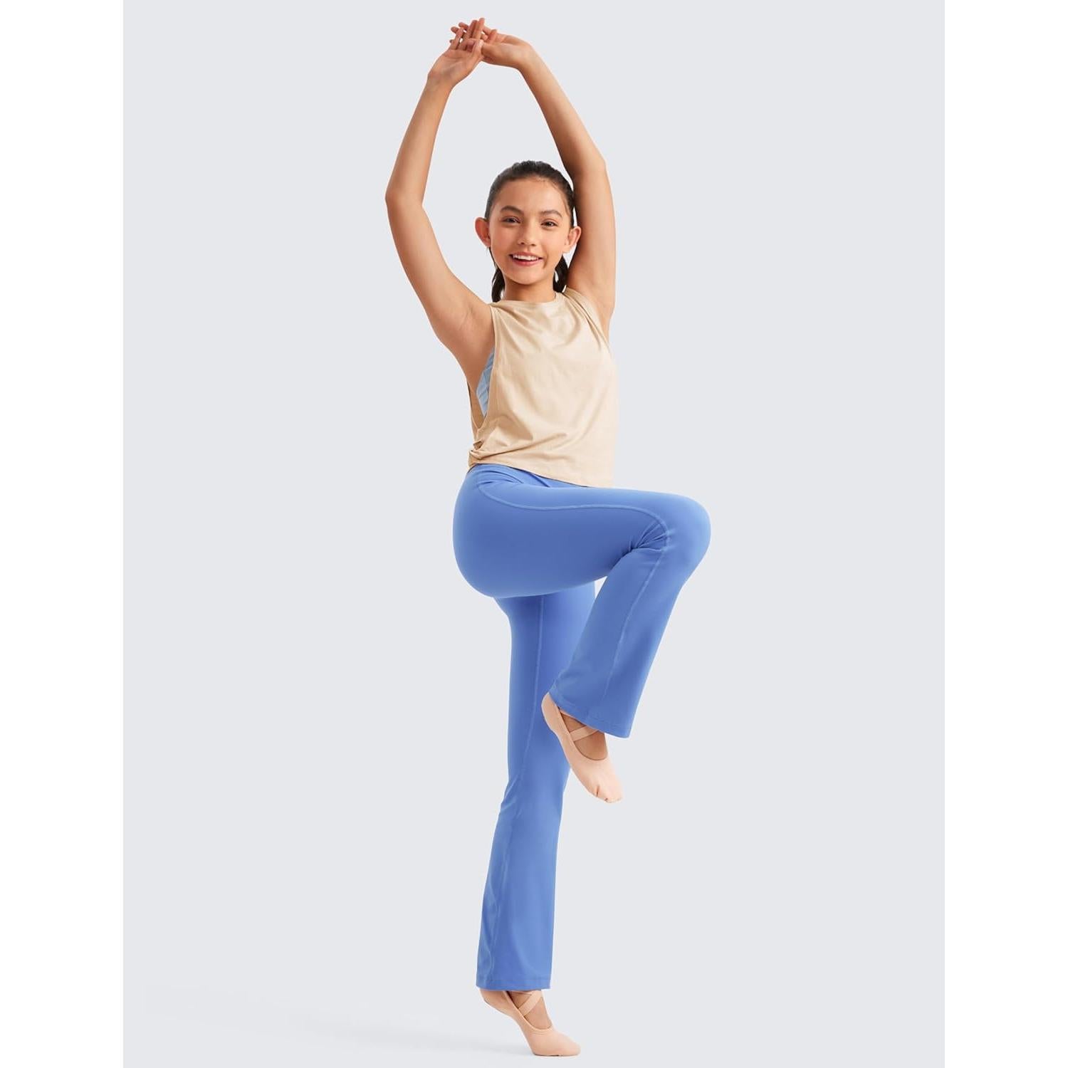 Leggings Flare Niñas CRZ YOGA Cintura Alta Butterluxe