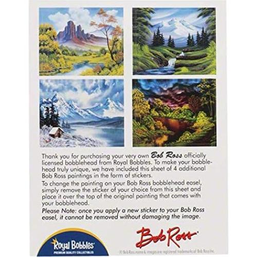 Estatua Coleccionable Bob Ross Bobblehead 20 cm Royal Bobbles