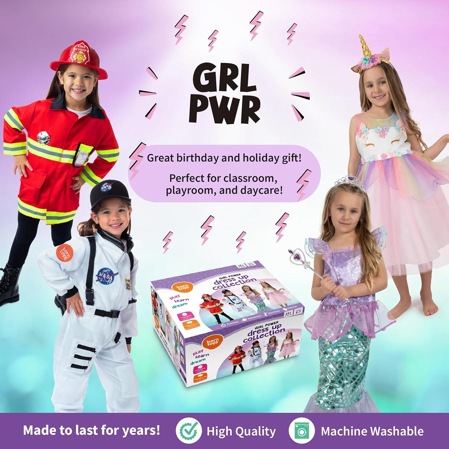 Disfraz 4-en-1 Born Toys para Niñas 4-6 Años - Lavable