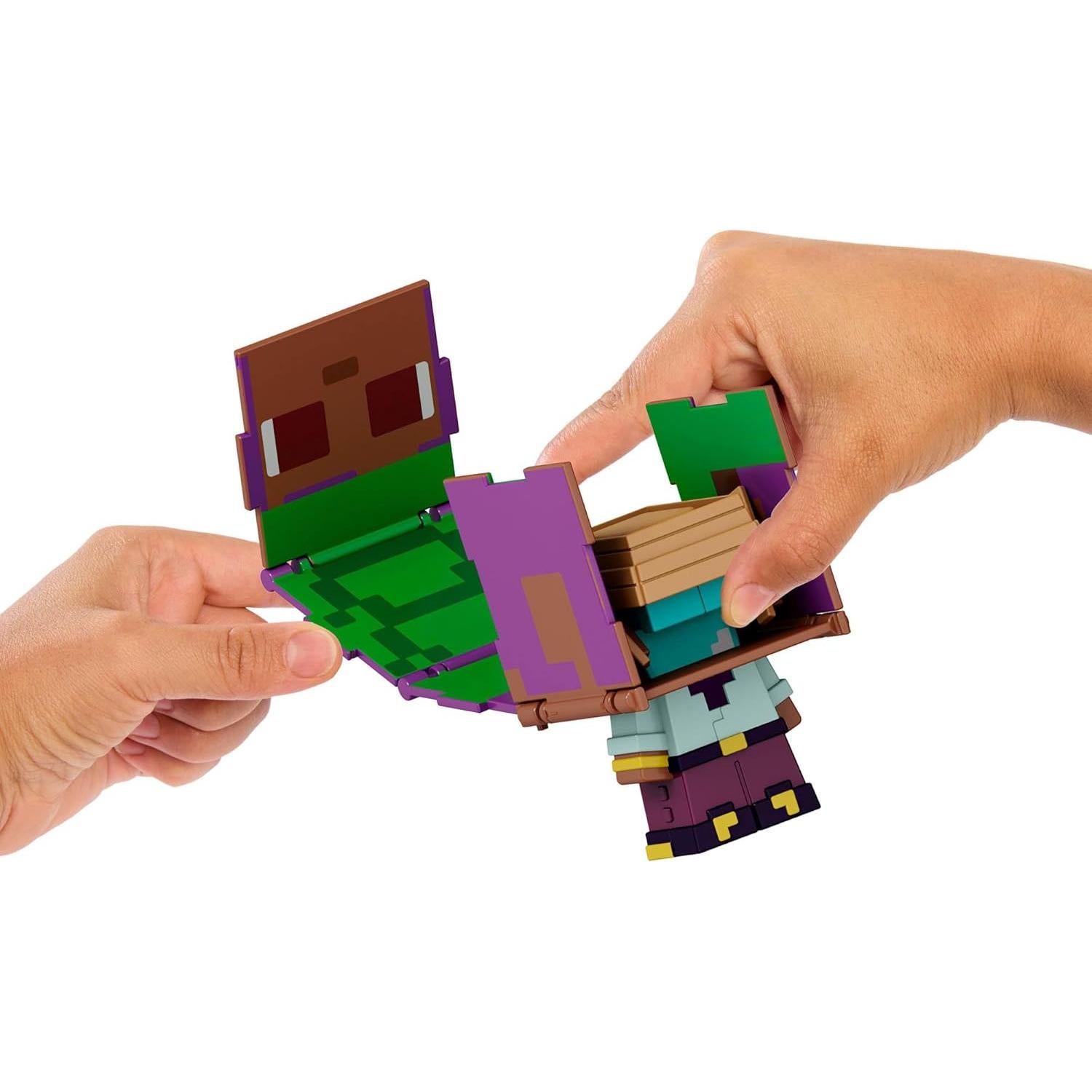 Figuras de Acción Minecraft Mattel Paquete de 2 Efe y Delfín