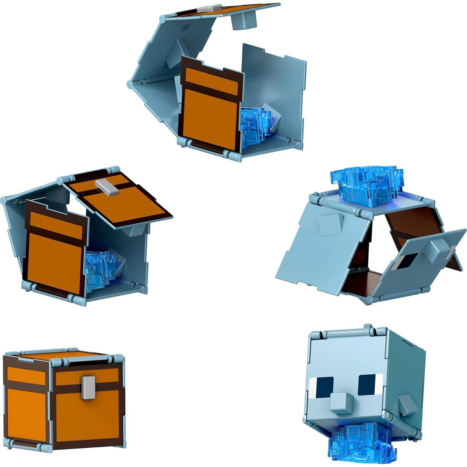 Figuras de Acción Minecraft Mattel Paquete de 2 Efe y Delfín
