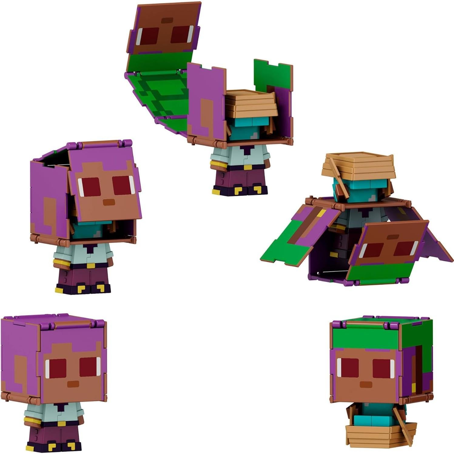 Figuras de Acción Minecraft Mattel Paquete de 2 Efe y Delfín