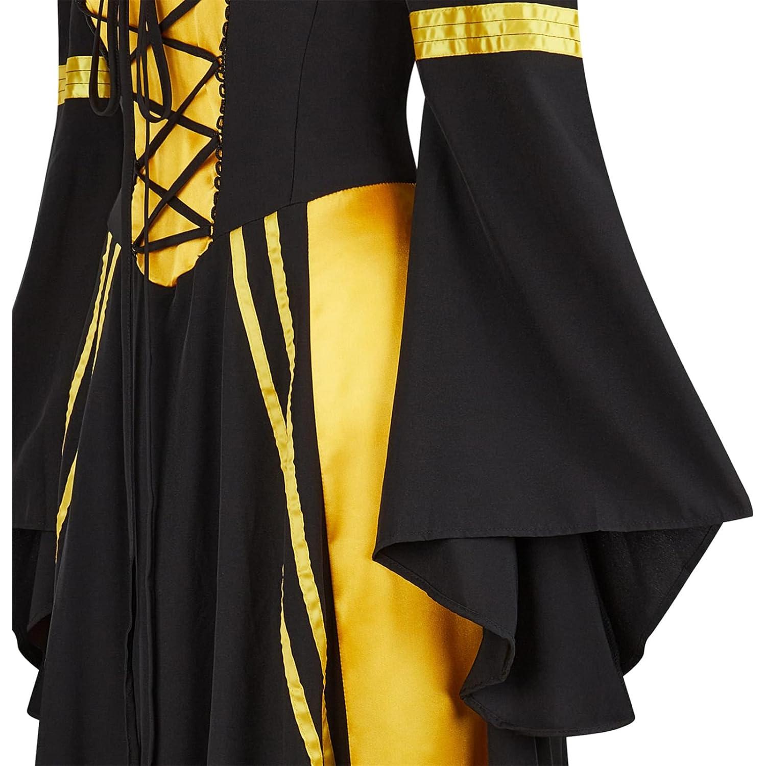 Vestido Medieval para Mujeres Parlsdy Traje Renacentista XS