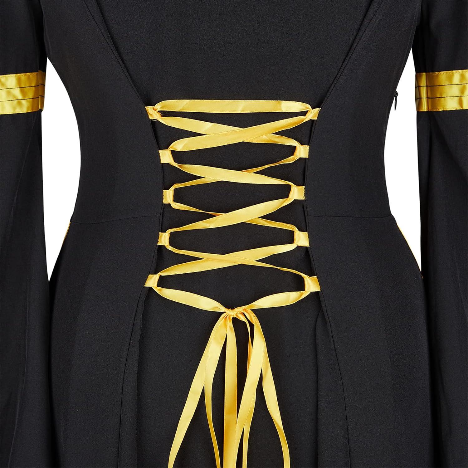 Vestido Medieval para Mujeres Parlsdy Traje Renacentista XS