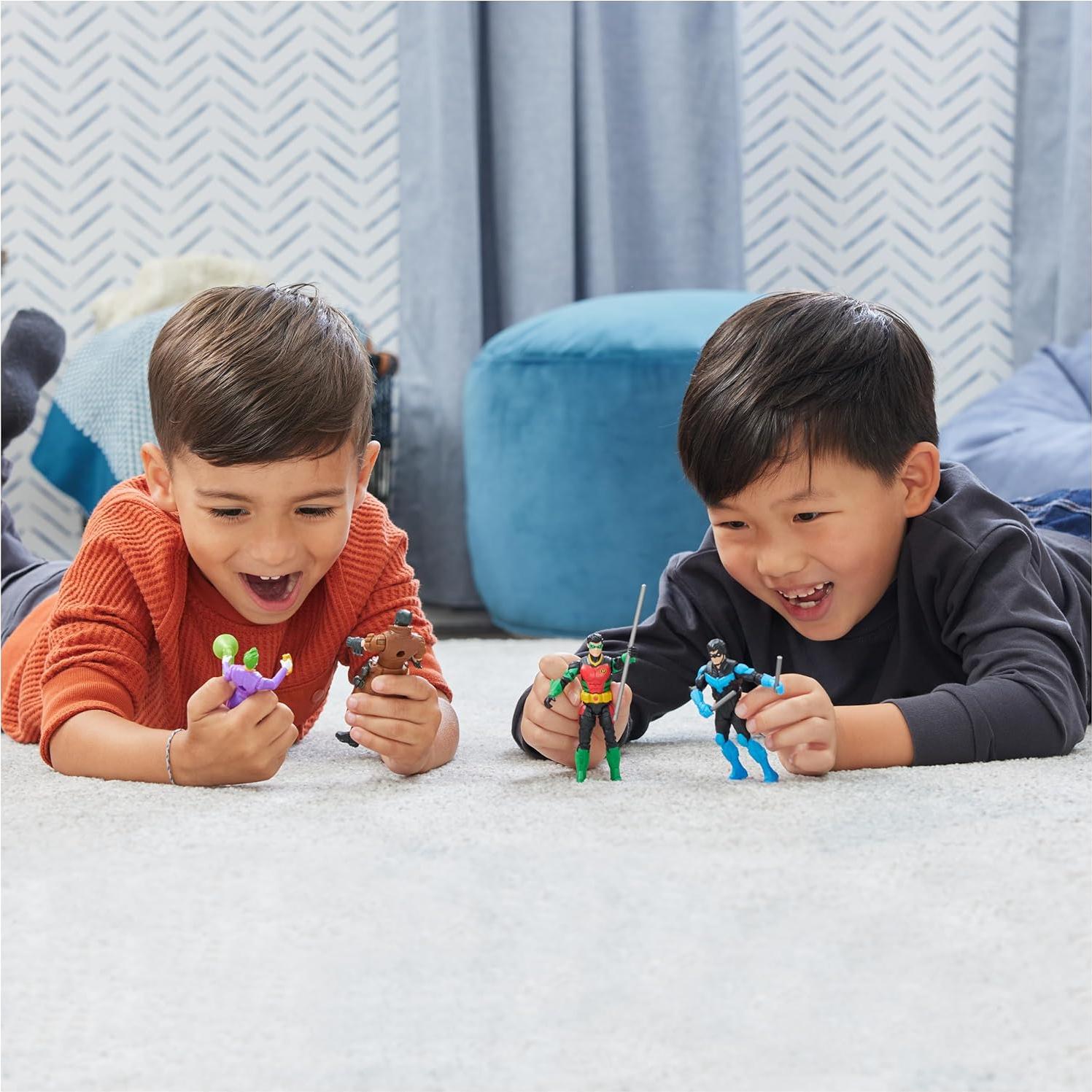 Paquete de 4 Figuras de Acción Batman DC Comics 10 cm