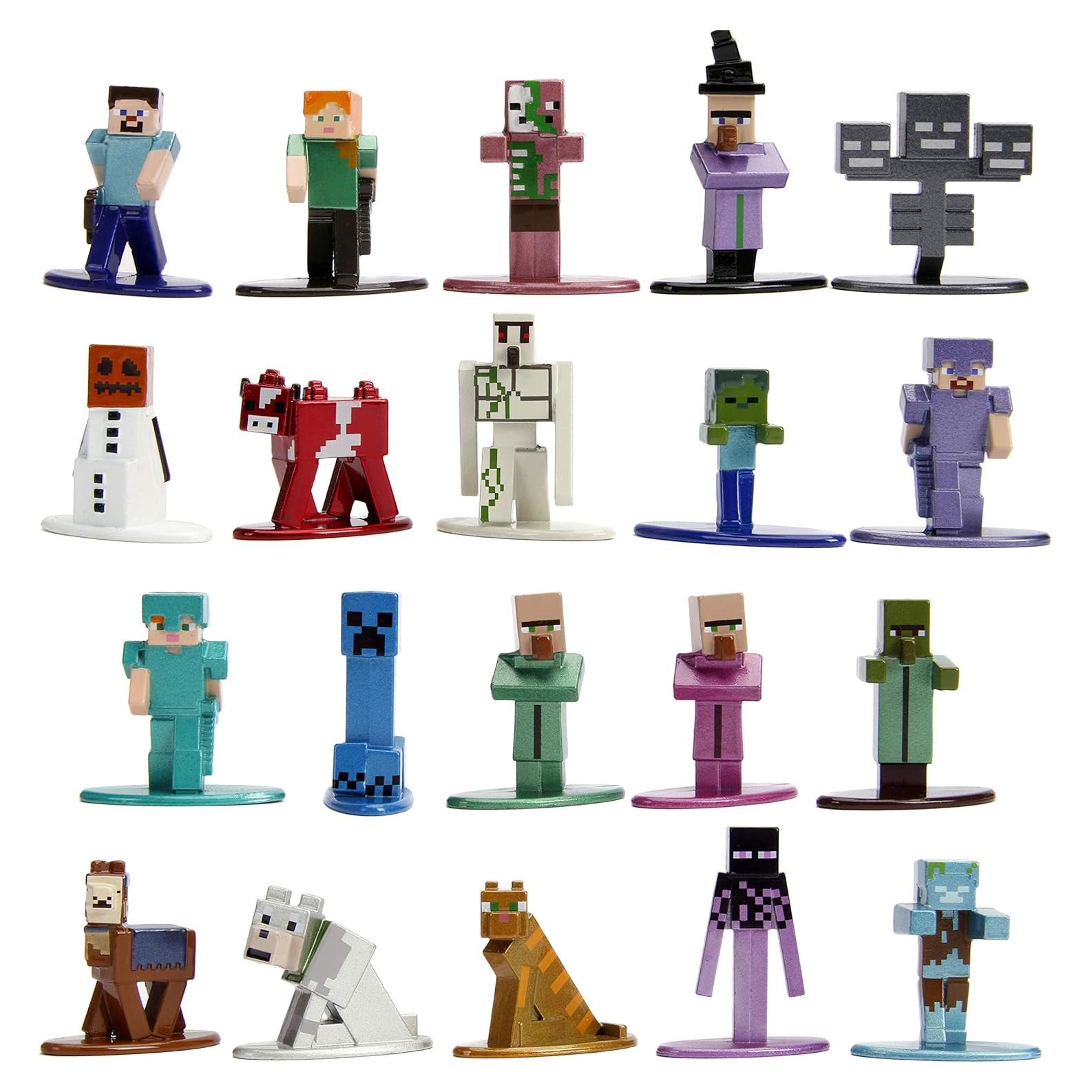 Figuras Nano Minecraft Jada Toys 20 Piezas Coleccionables