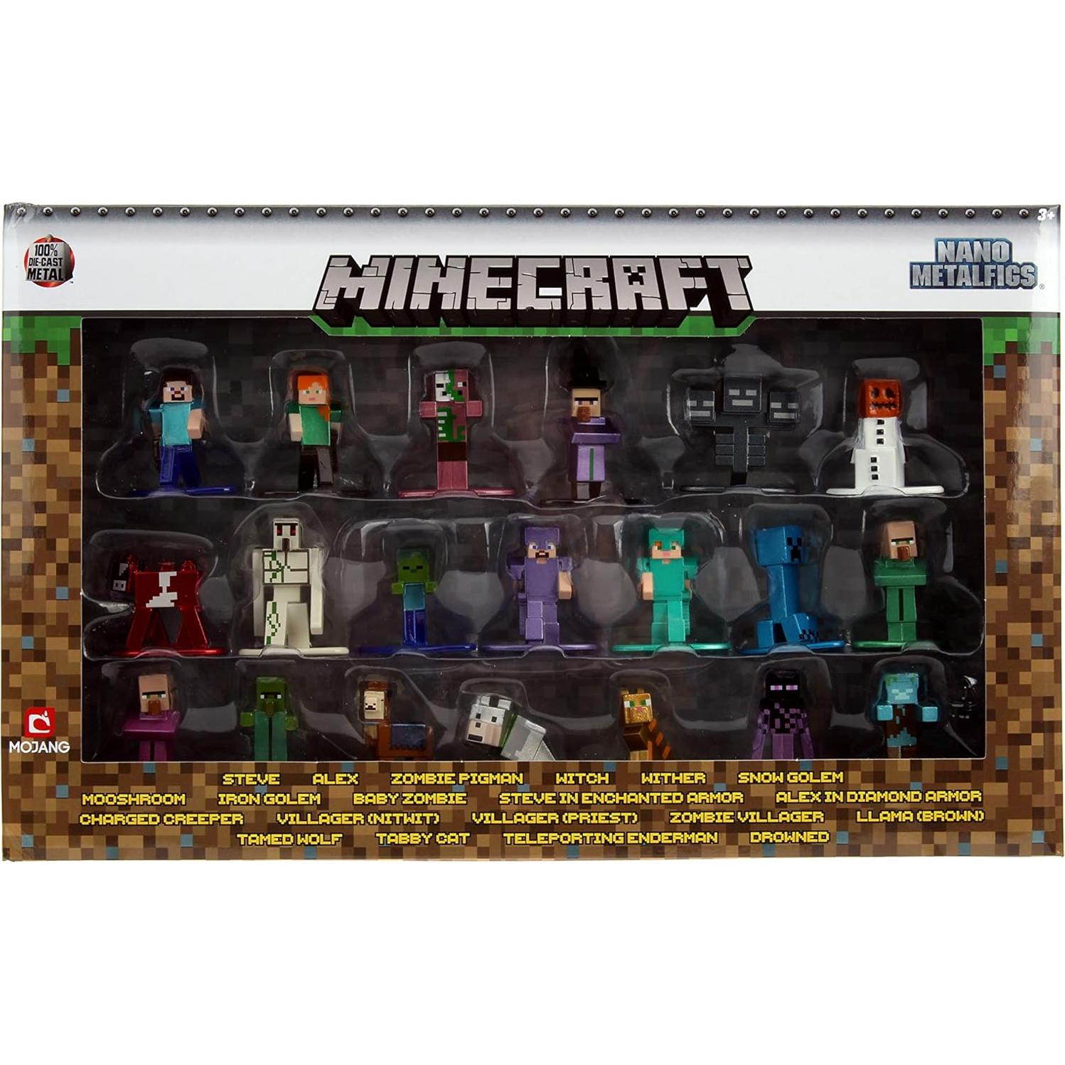 Figuras Nano Minecraft Jada Toys 20 Piezas Coleccionables