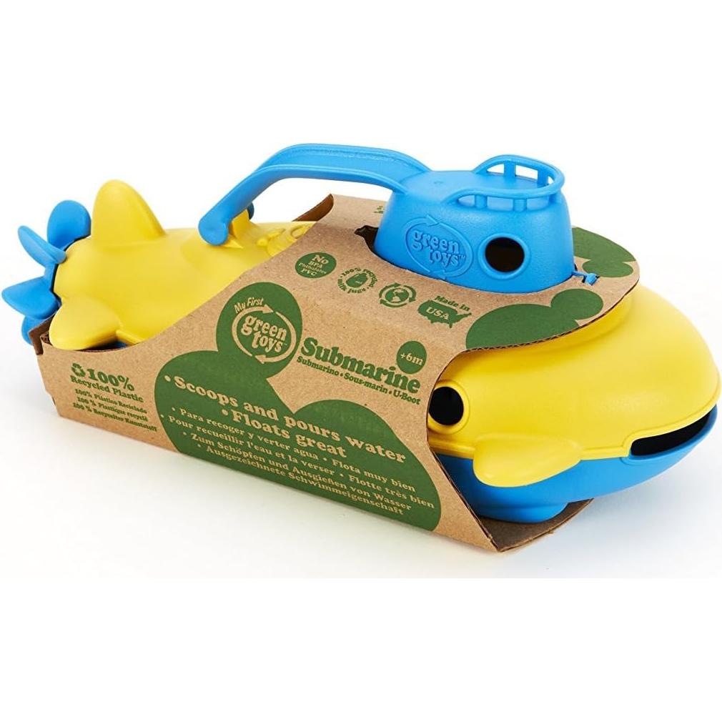 Submarino Green Toys Azul - Juguete Acuático Seguro 26.67 cm