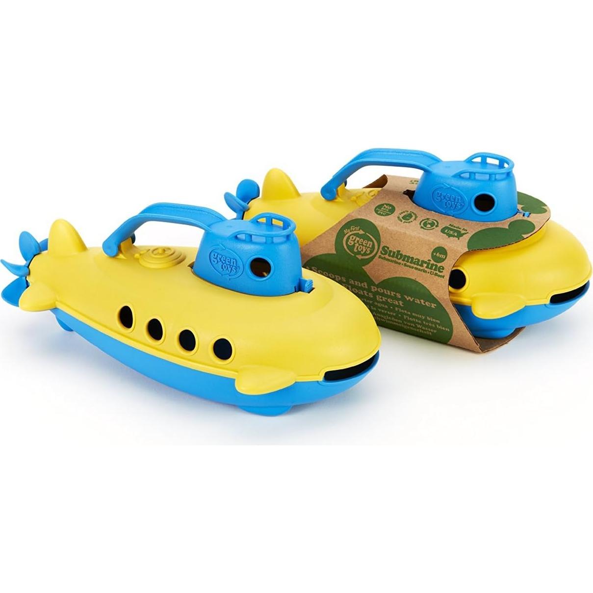 Submarino Green Toys Azul - Juguete Acuático Seguro 26.67 cm