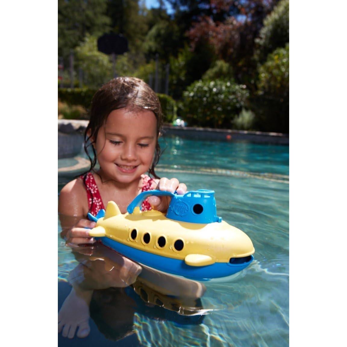Submarino Green Toys Azul - Juguete Acuático Seguro 26.67 cm