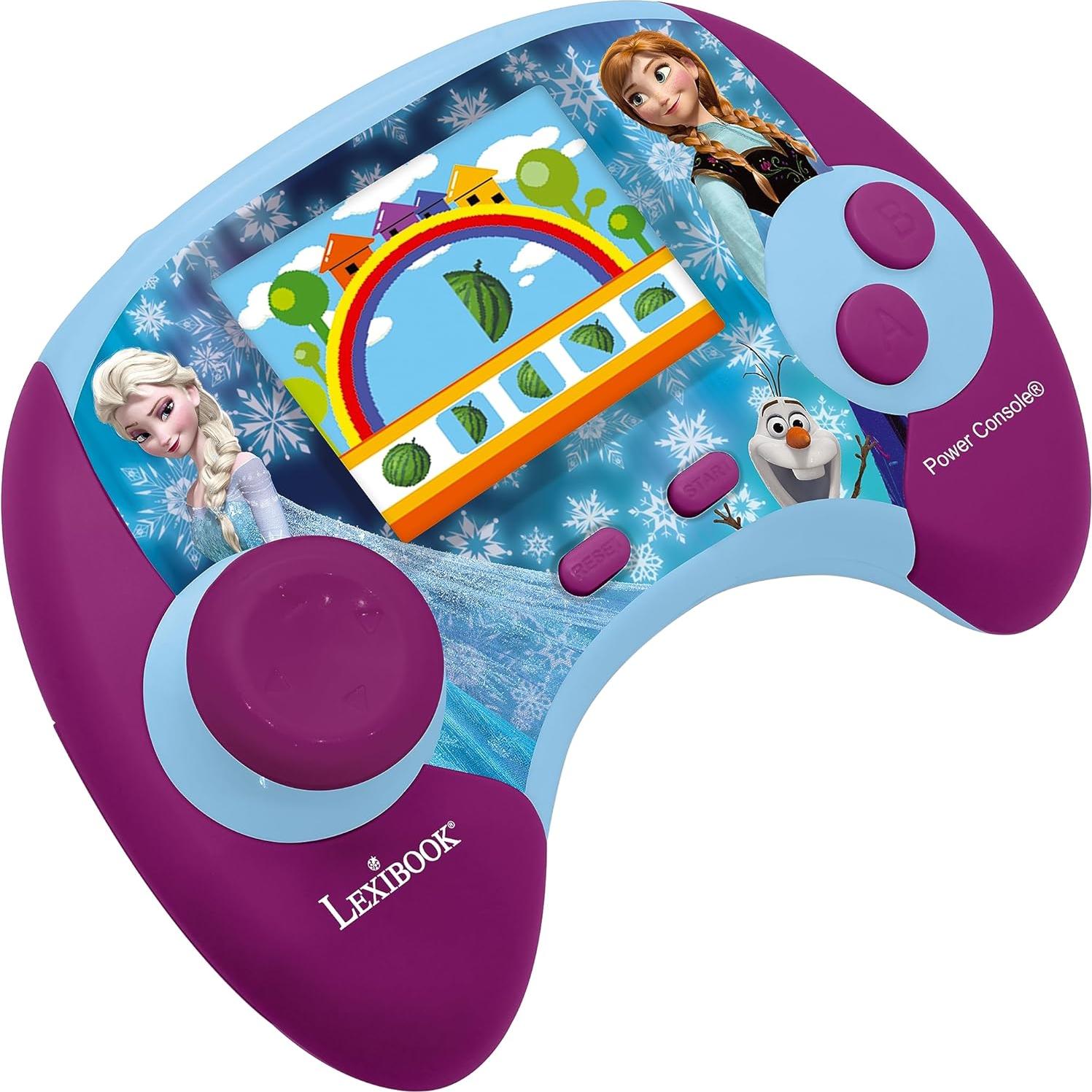 Consola de Poder Lexibook Frozen - Juego Educativo Bilingüe 100 Actividades