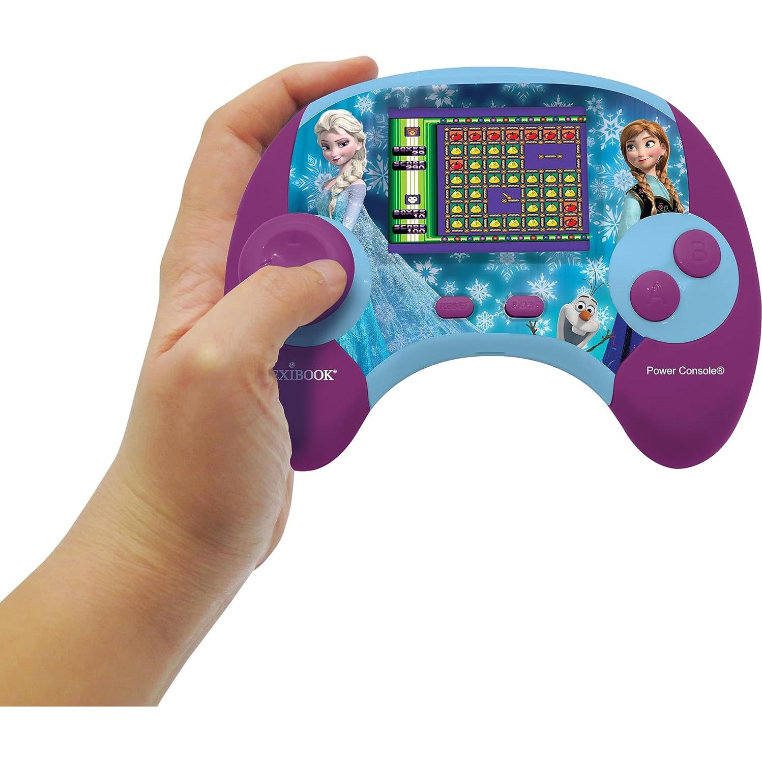 Consola de Poder Lexibook Frozen - Juego Educativo Bilingüe 100 Actividades