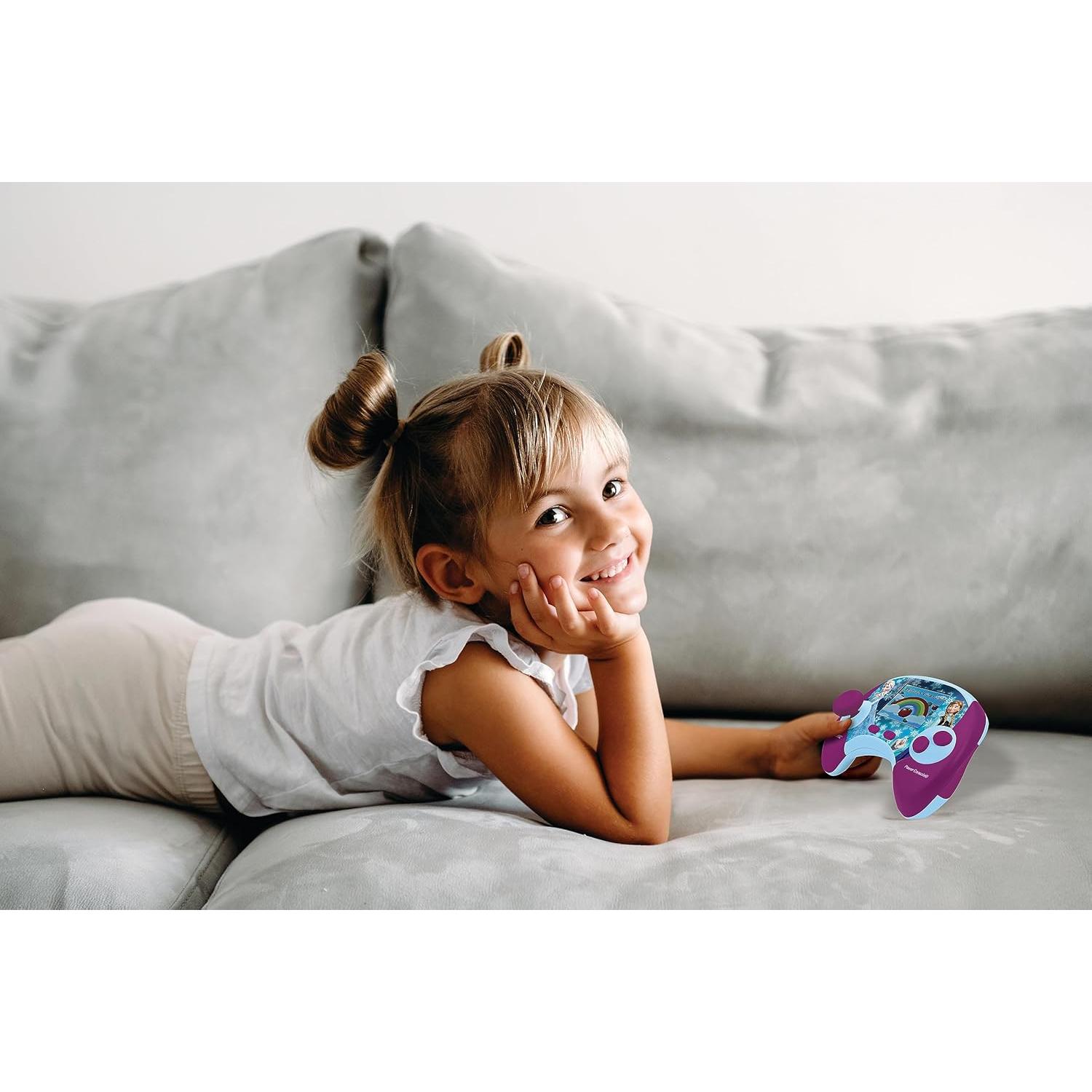 Consola de Poder Lexibook Frozen - Juego Educativo Bilingüe 100 Actividades
