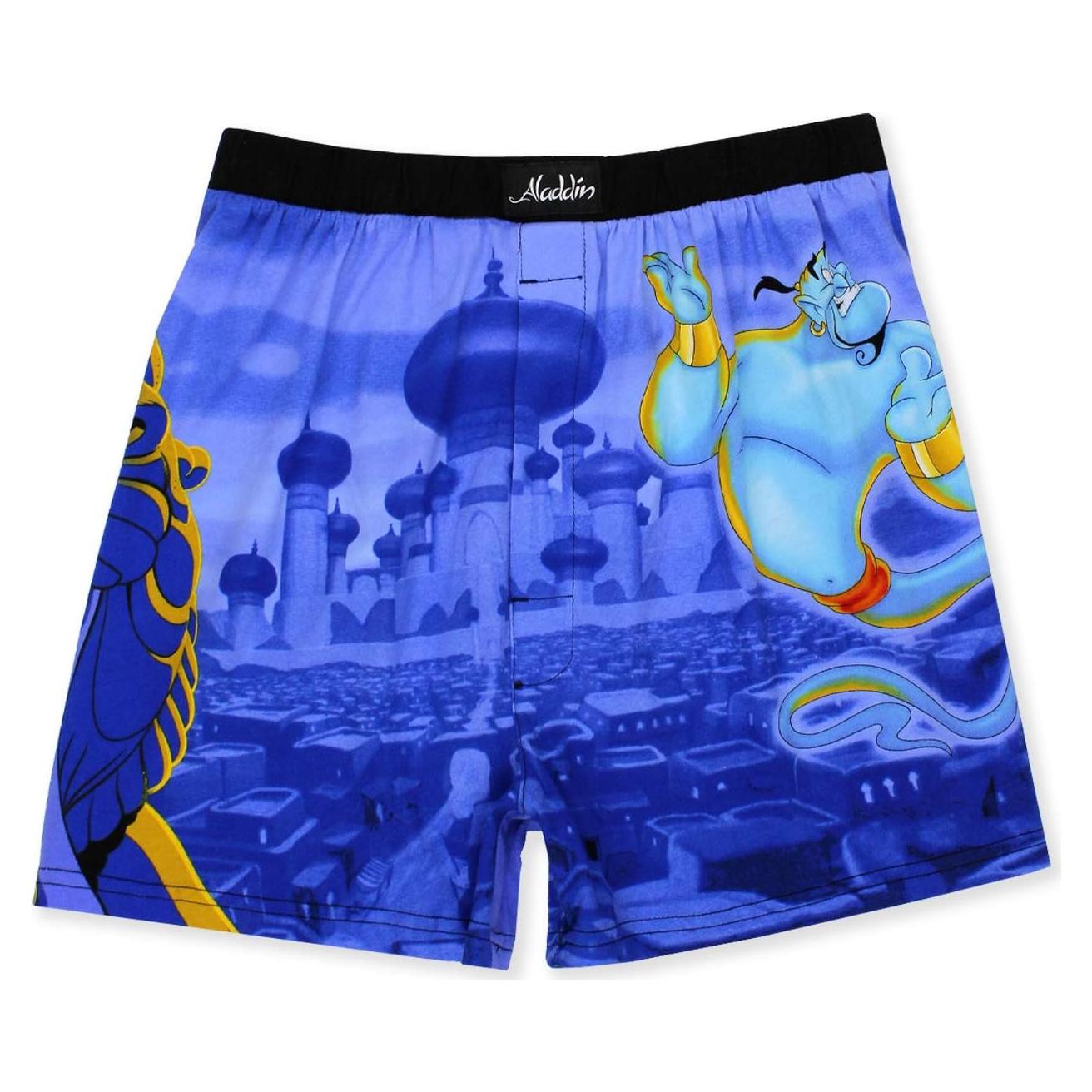 Pantalones Cortos Boxer Disney Aladino Genio Jafar Hombres