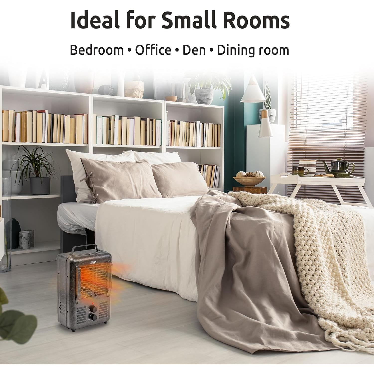 Calentador portátil eléctrico EZ-HEAT 1500W con termostato