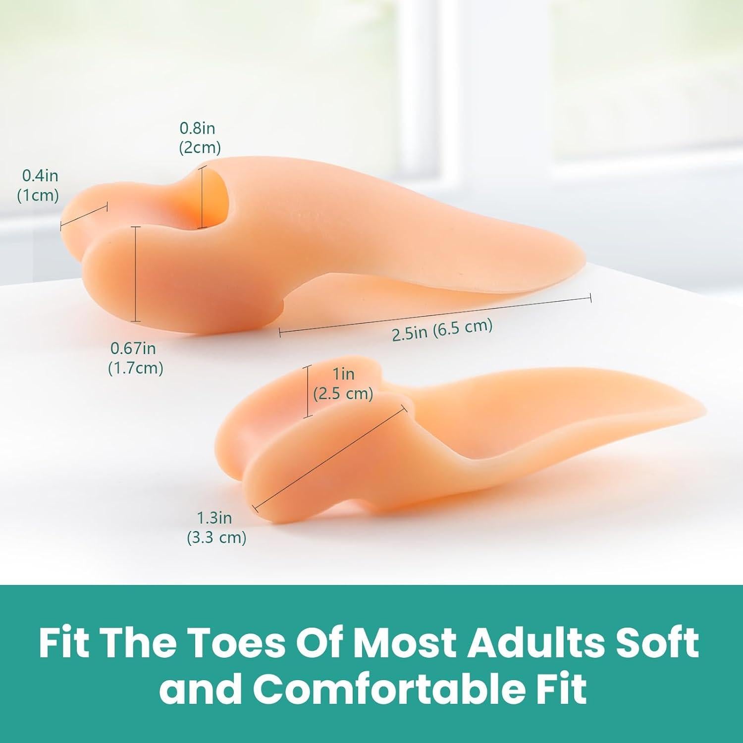 Almohadillas Correctoras para Juanetes Welnove - 8 Piezas Gel