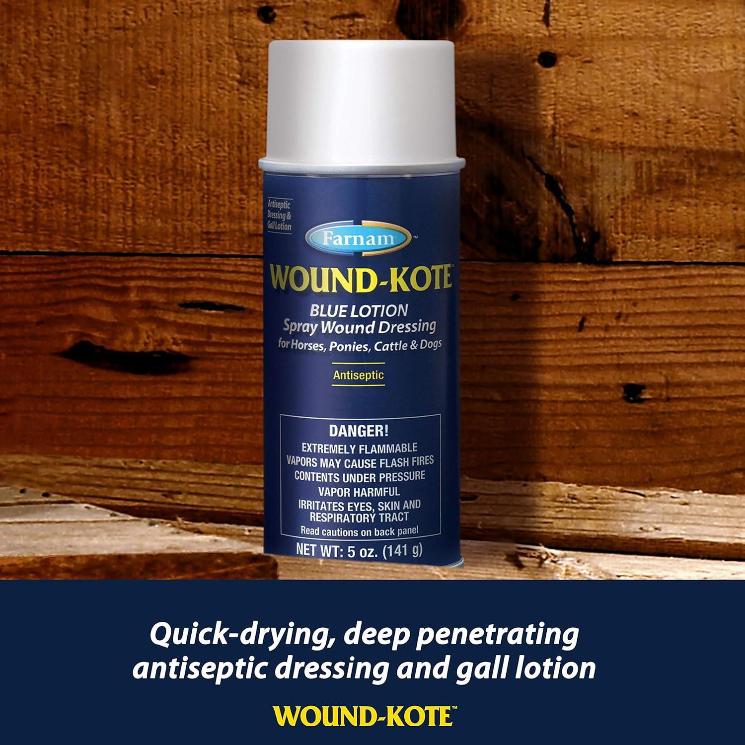 Farnam Wound-Kote Spray Antisético 142 g para Caballos y Perros