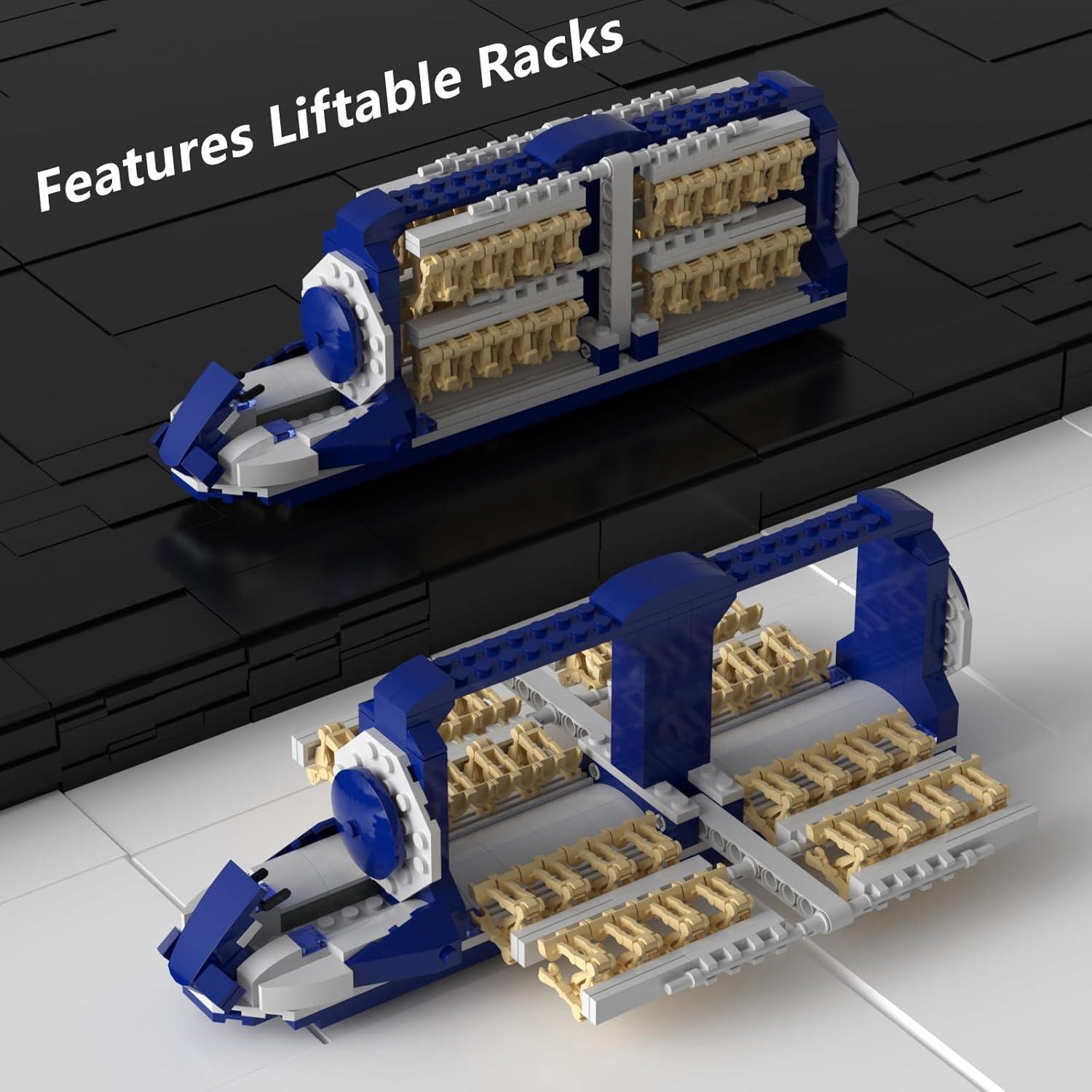 Set de Construcción de Nave de Ataque HyperBrick con 33 Droids