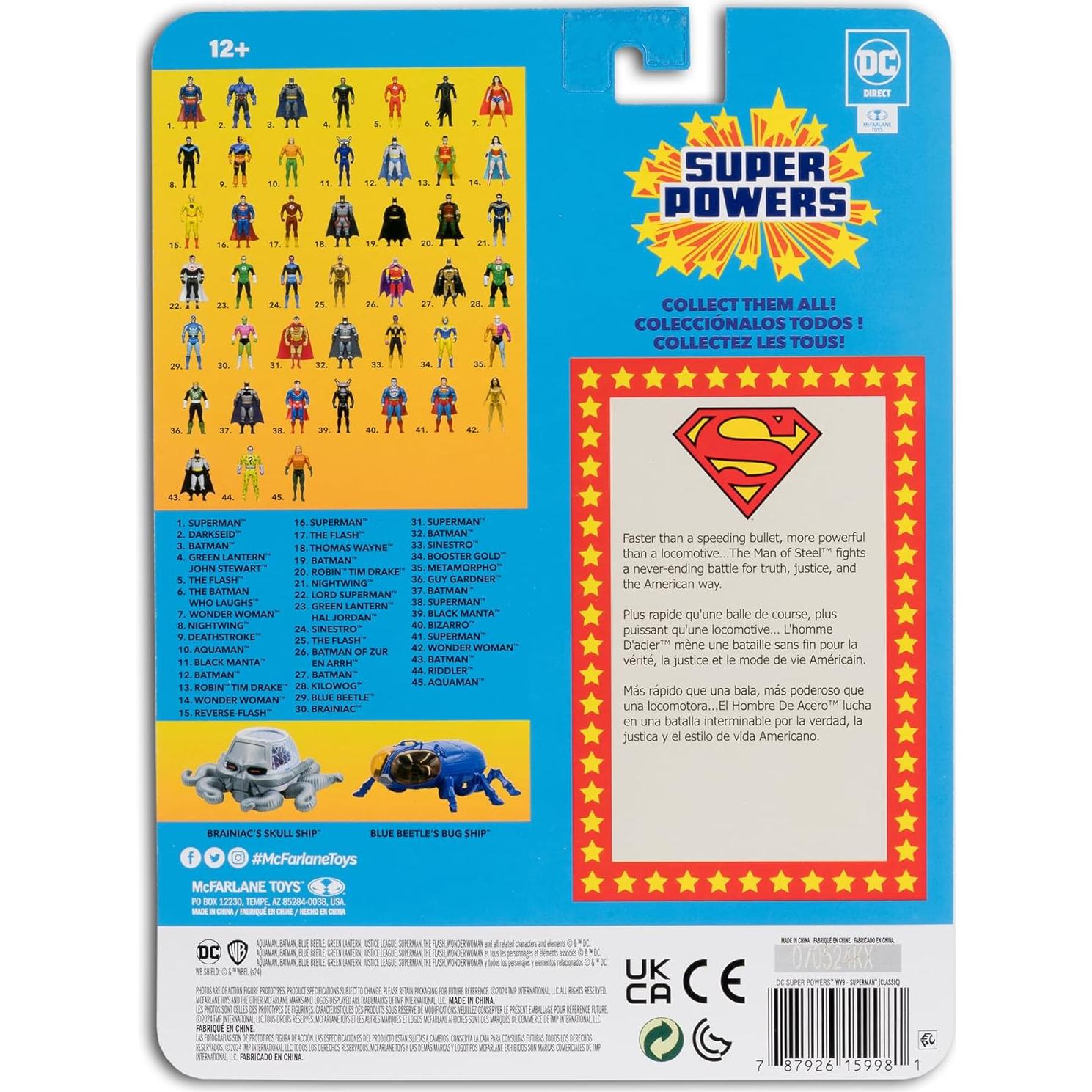 Figura de acción Superman McFarlane Toys 11.4 cm DC Super Powers