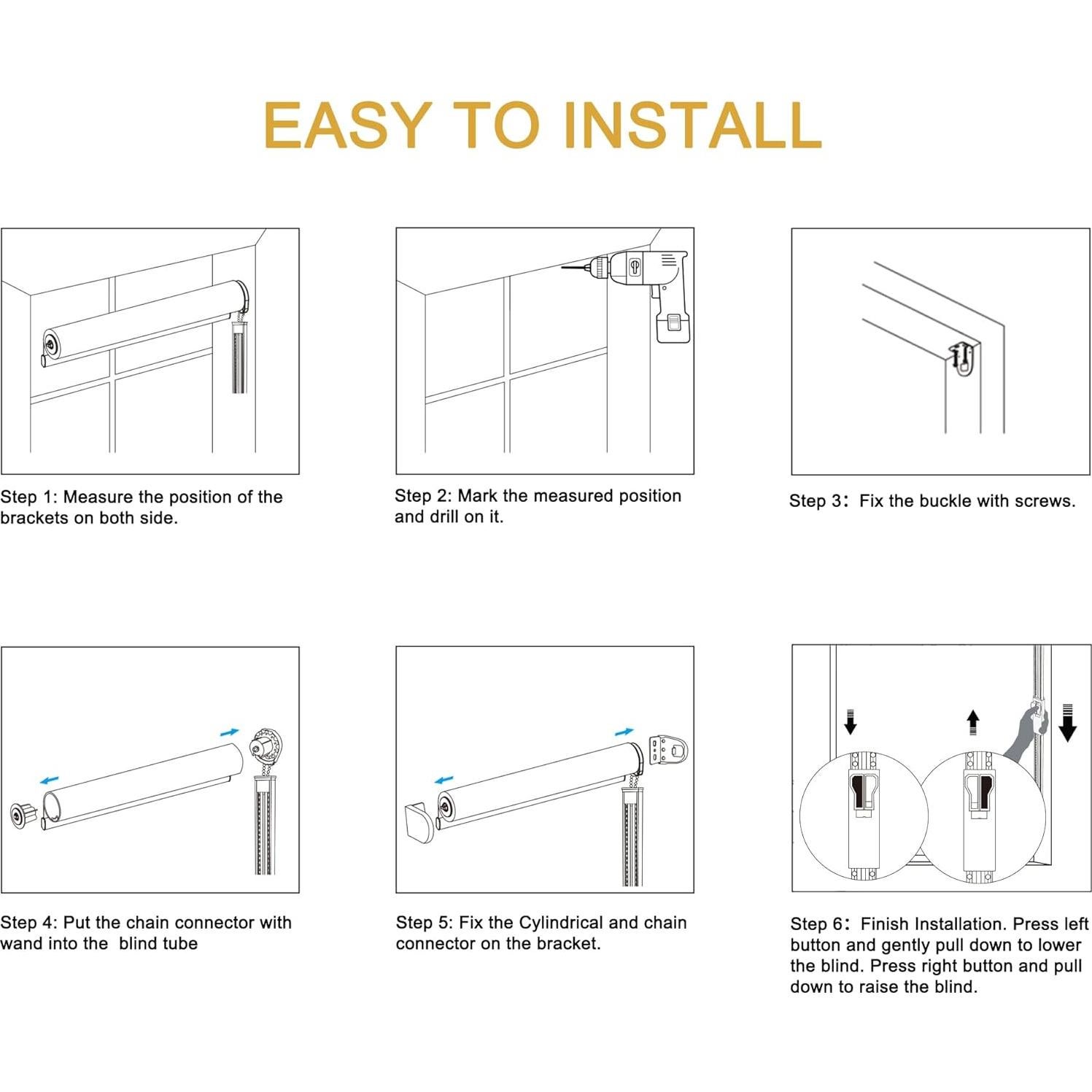 Persiana enrollable Homebox 50.8x182.9 cm Blackout Negro