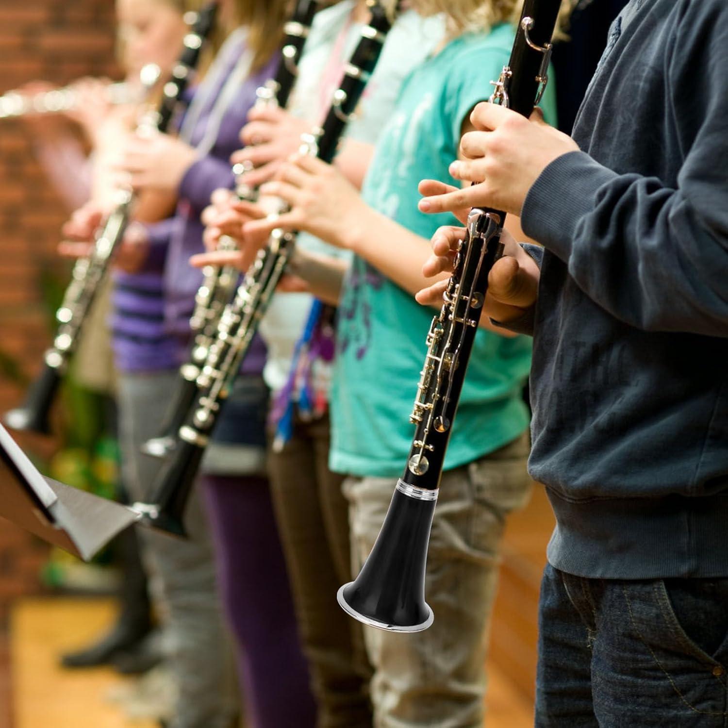 Campana de Clarinete ABS con Anillo Metálico Chapado - CC28 Negro