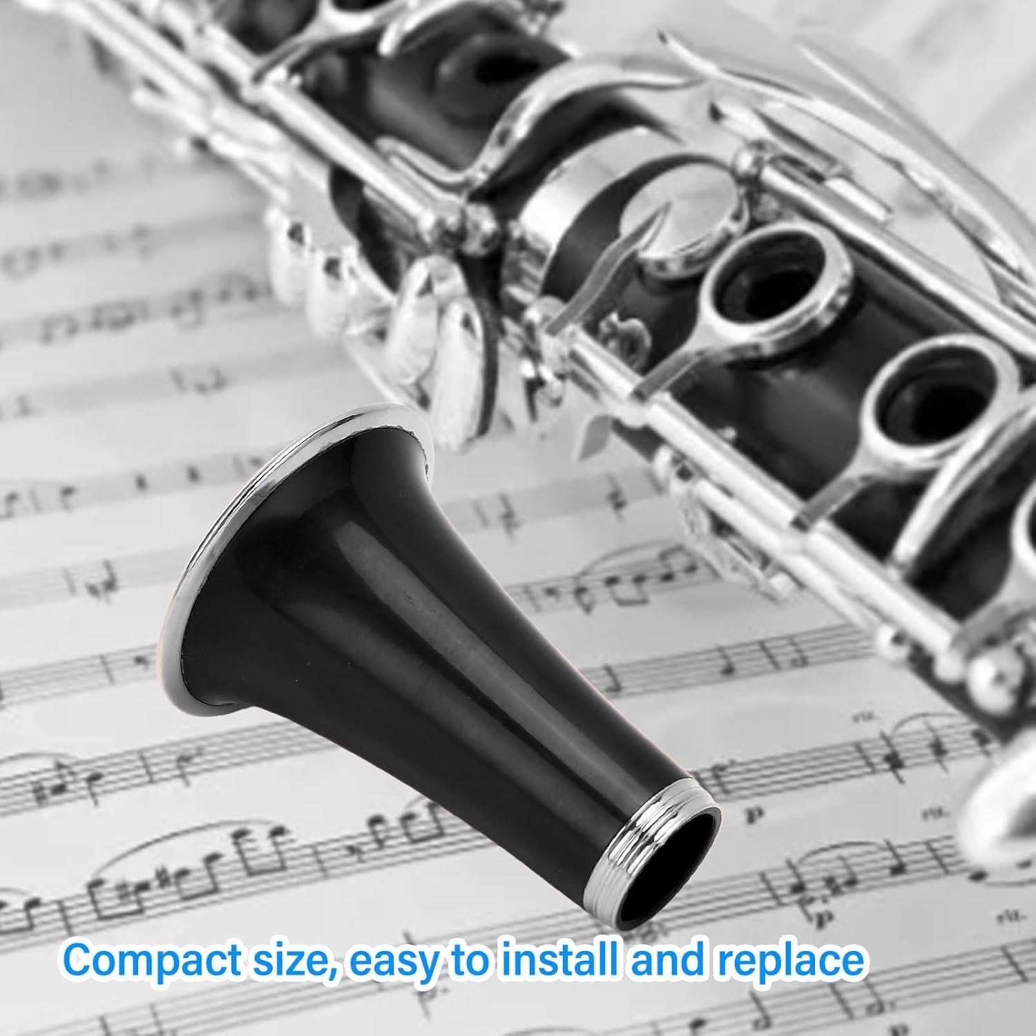 Campana de Clarinete ABS con Anillo Metálico Chapado - CC28 Negro