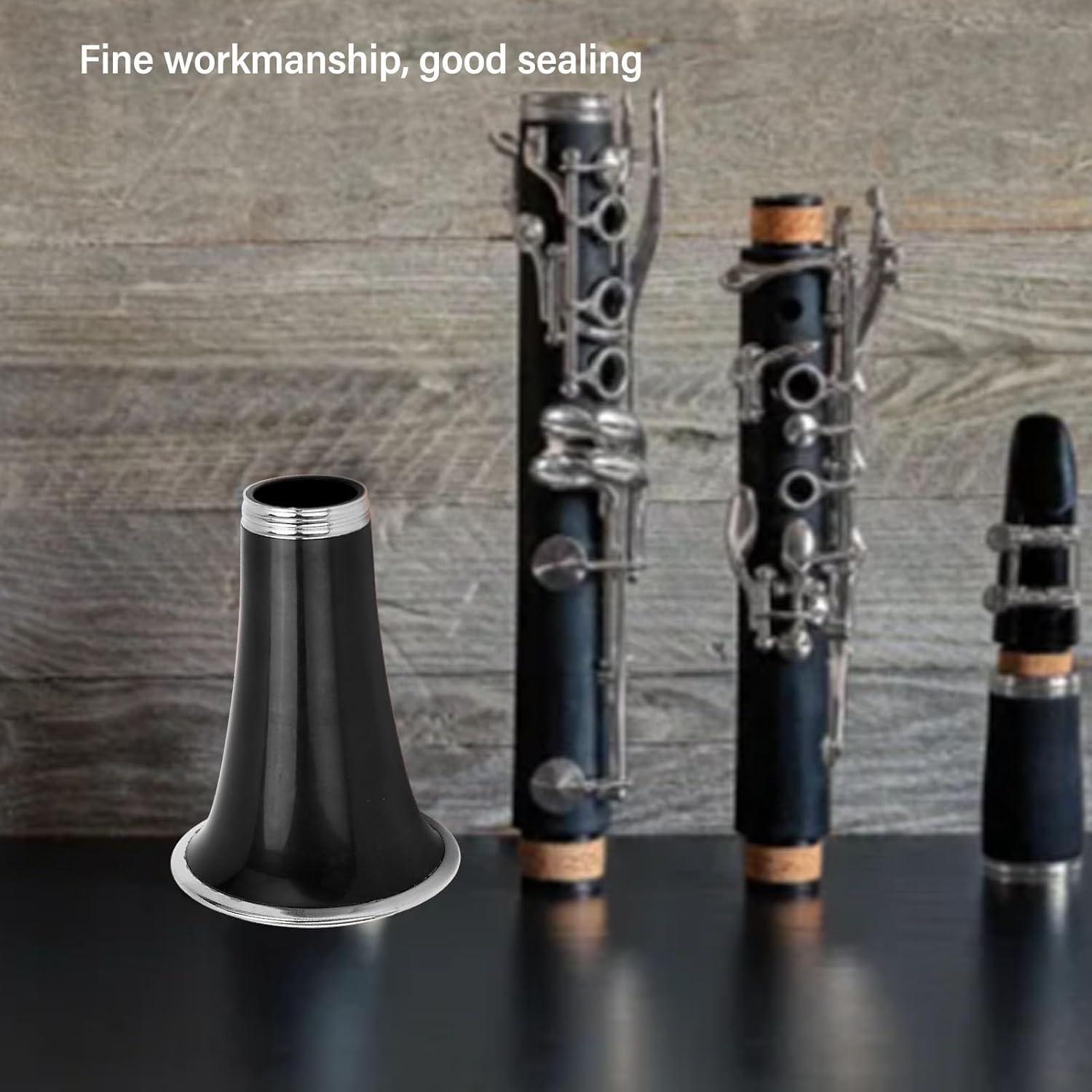 Campana de Clarinete ABS con Anillo Metálico Chapado - CC28 Negro