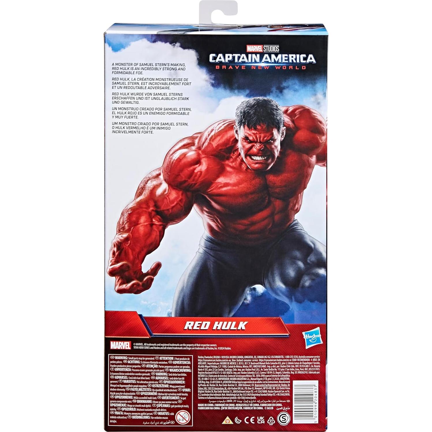Figura de Acción Deluxe Hulk Rojo 30.48 cm Hasbro Marvel