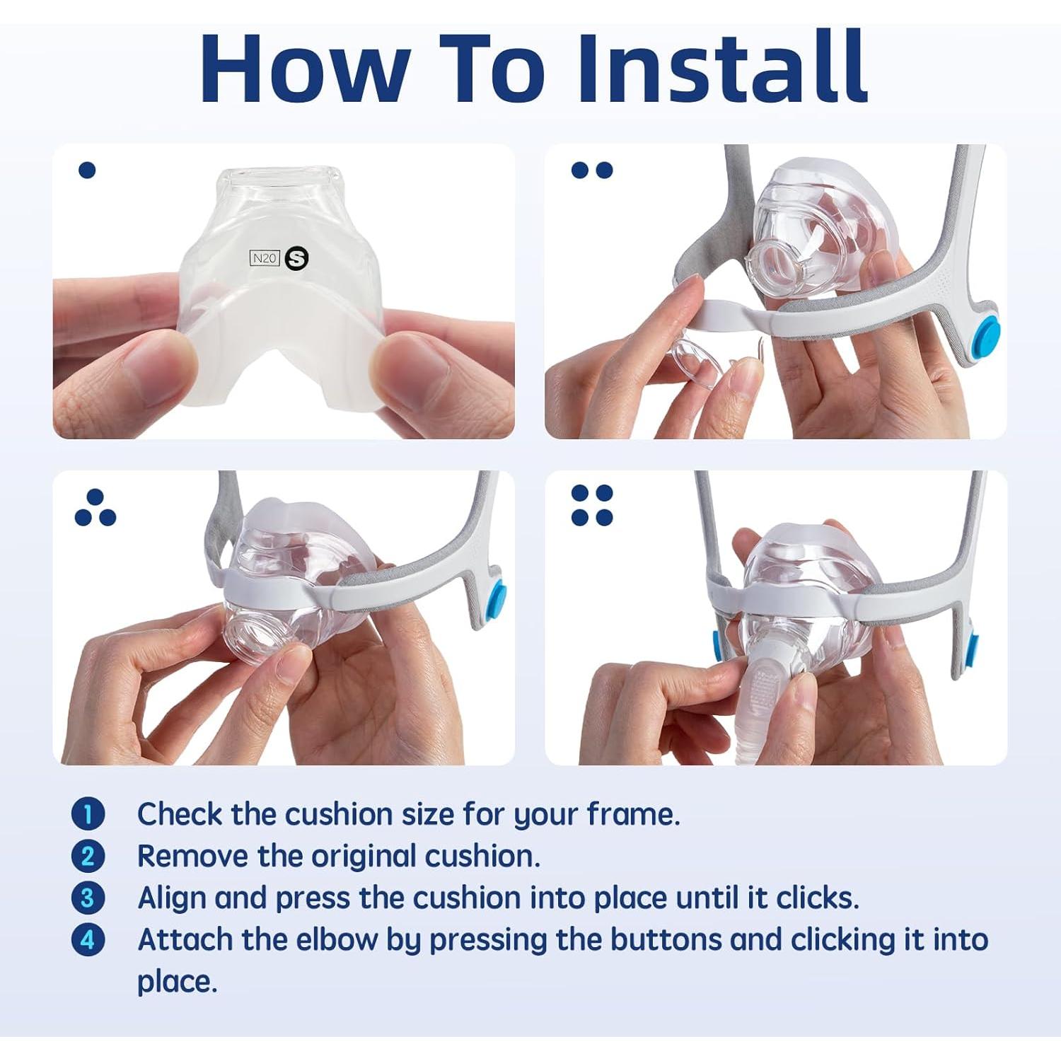Cojín Nasal de Reemplazo CUORD AirFit N20 Pequeño 1-Pack