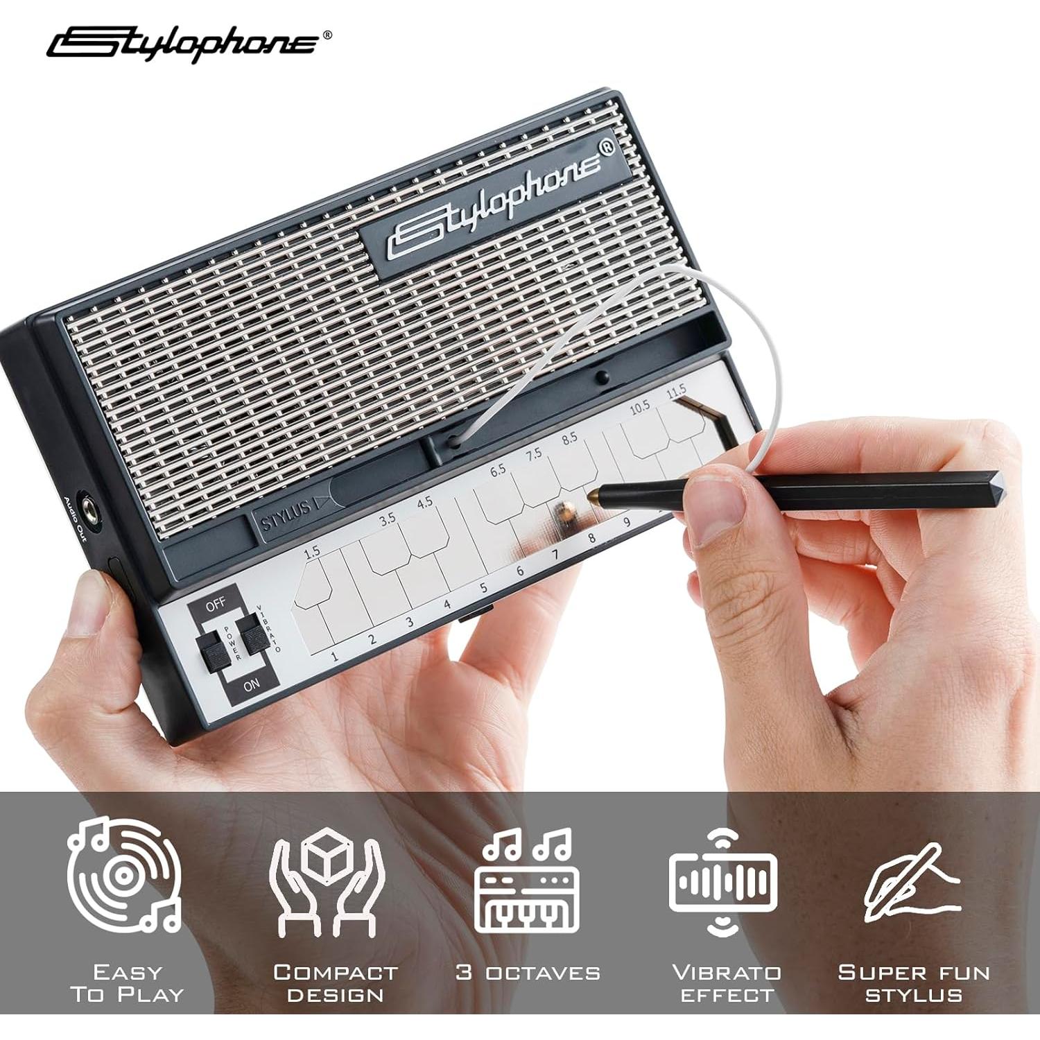 Stylophone Original Sintetizador Electrónico Portátil Plata